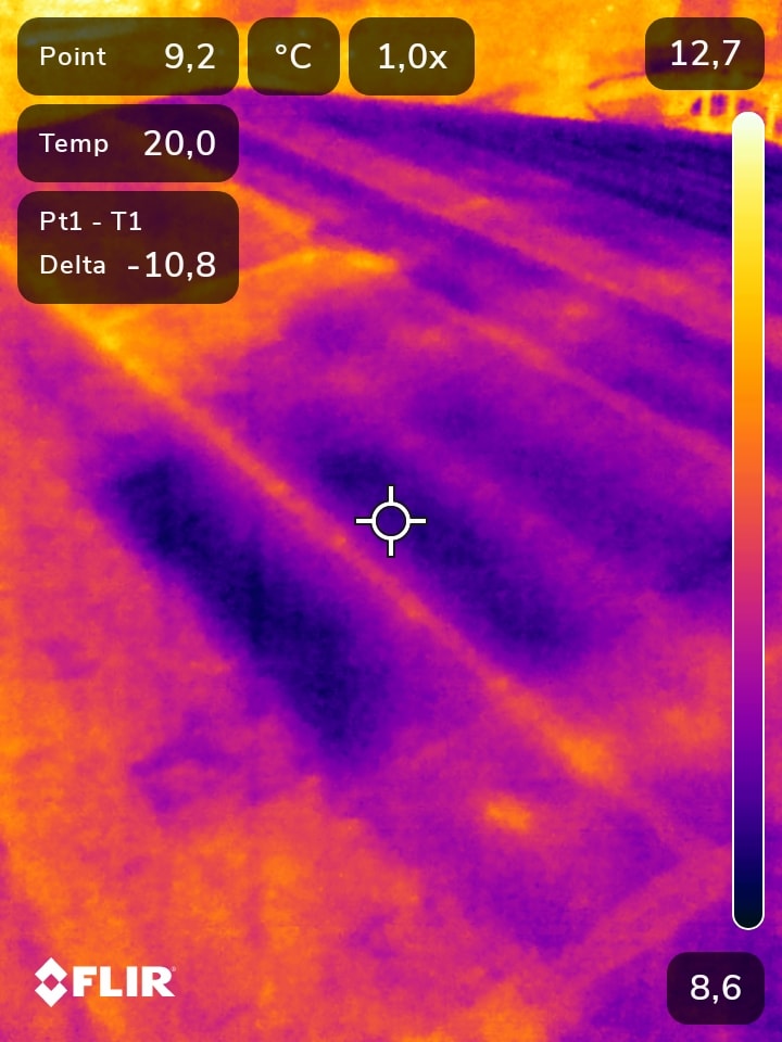 Inspection thermique des toitures plates : mieux cibler les zones d'humidité